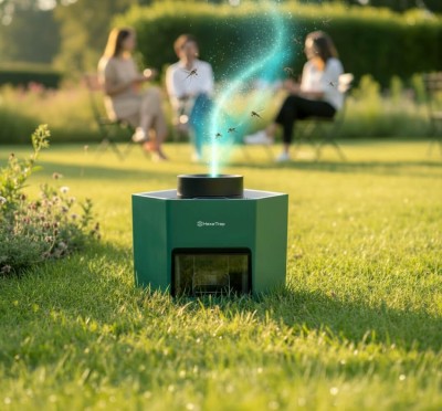 HexaTrap : piège à moustiques extérieur avec recharge incluse