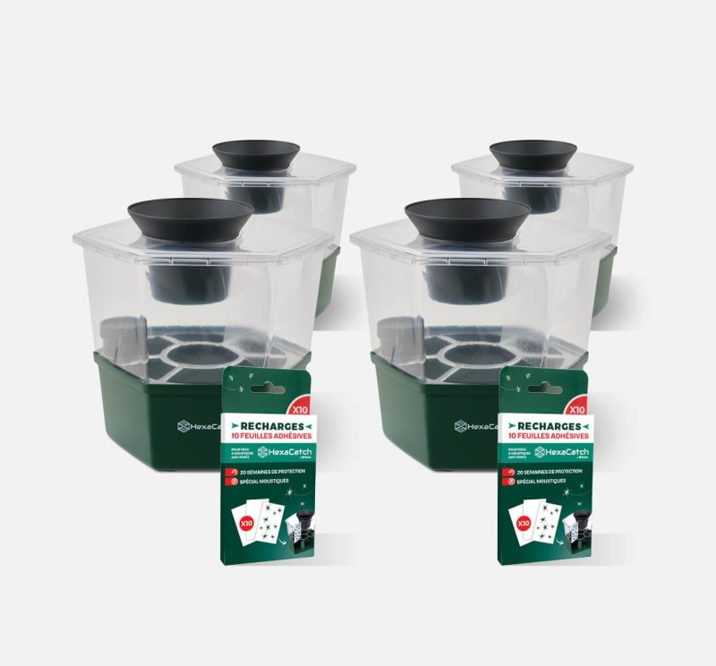 Pack HexaCatch Grand Jardin : stoppez la reproduction moustiques