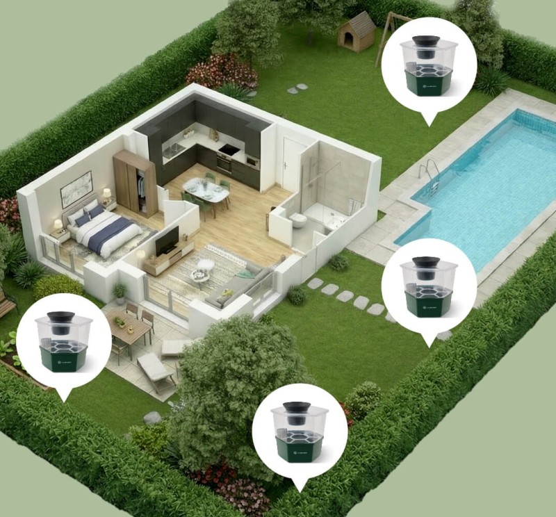 Pack HexaCatch Grand Jardin : stoppez la reproduction moustiques