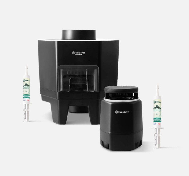 Pack Maison & Jardin CO2 HexaTrap : protection moustiques complète