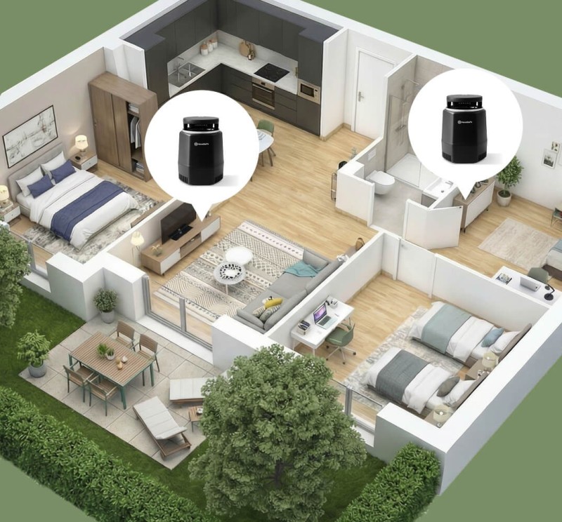 Pack HexaSafe Grand Appartement : piège moustiques intérieur
