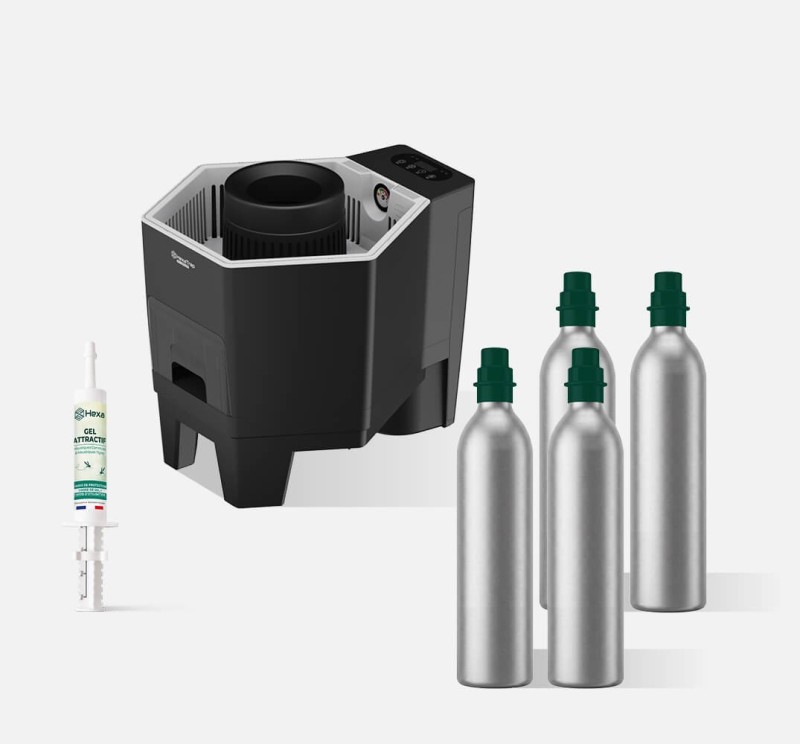 HexaTrap CO2 Capture : piège moustiques extérieur puissant