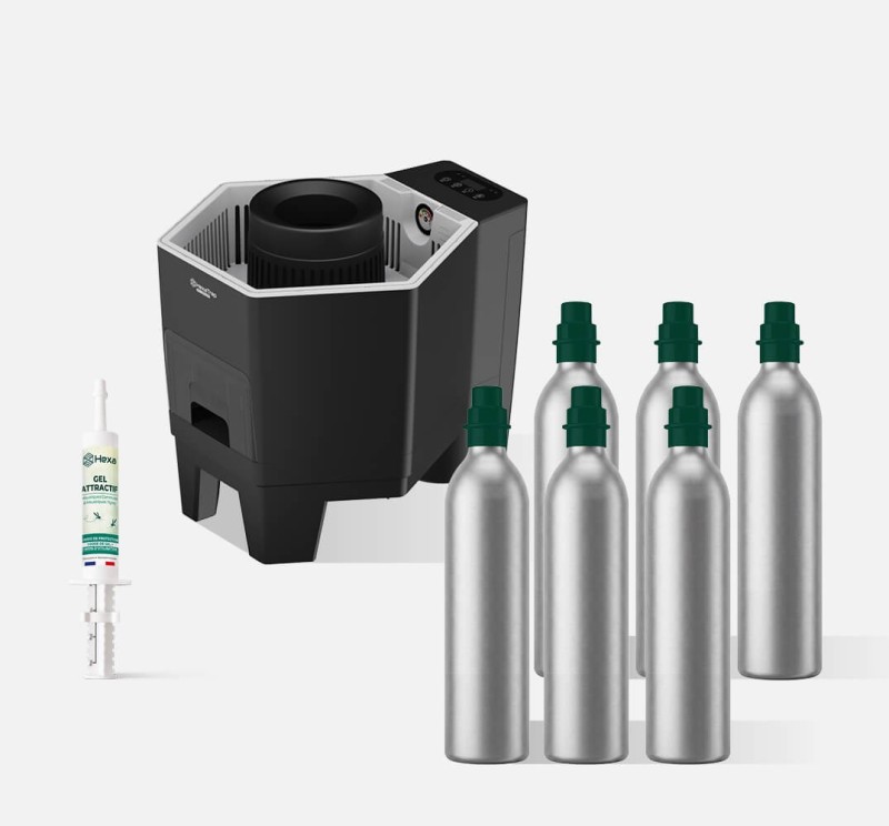 HexaTrap CO2 Capture : piège moustiques extérieur puissant
